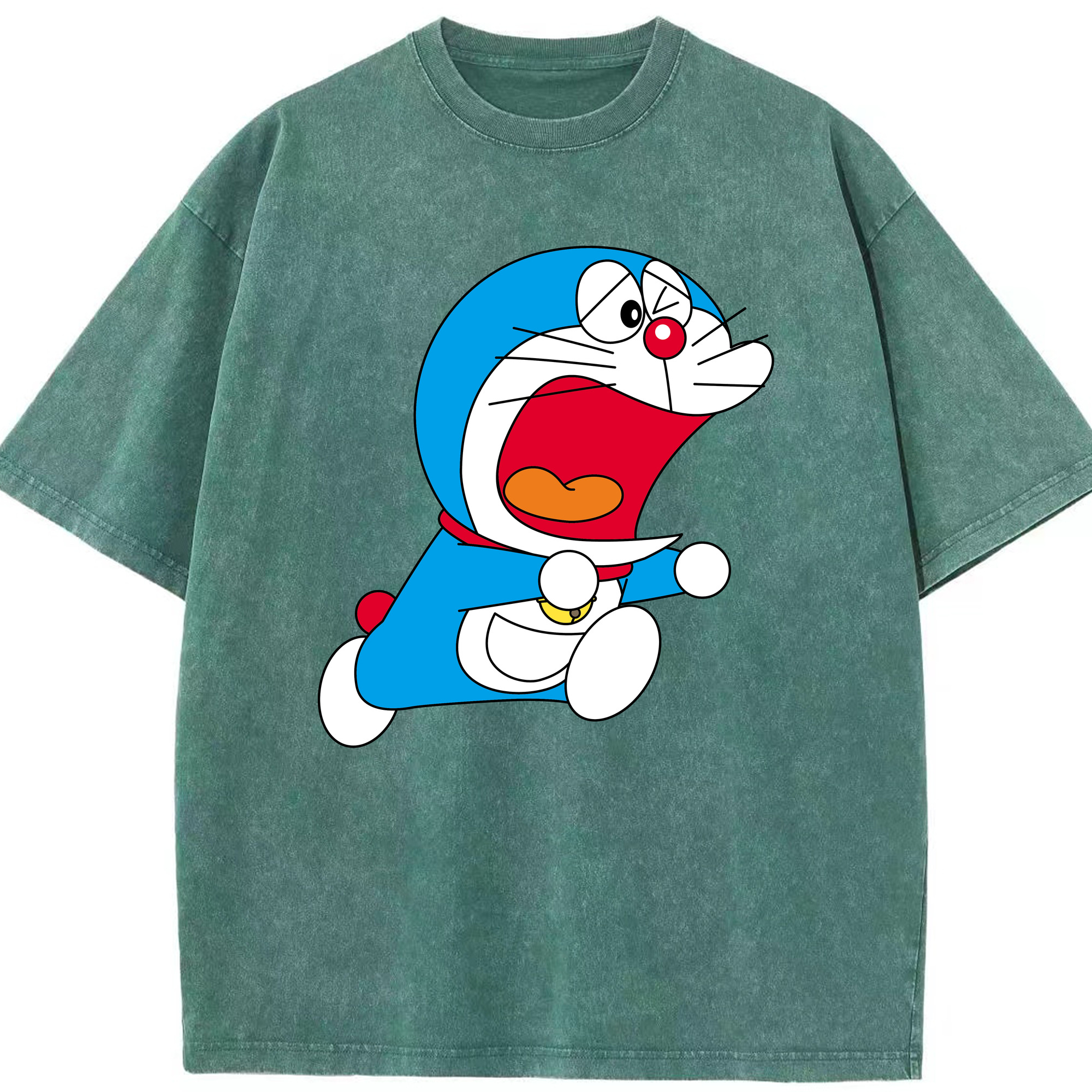 （画像用） ドラえもん Doraemon 綿100% ヴィンテージ風 半袖Tシャツ（フロントプリント）
